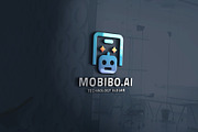 Abstract Mobile AI Logo, a Branding & Logo Template by Design_Planet (Thumbnail 2 of 2)