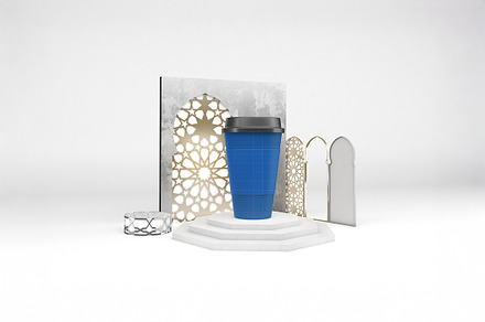 Arabic Coffee Cups Mockup