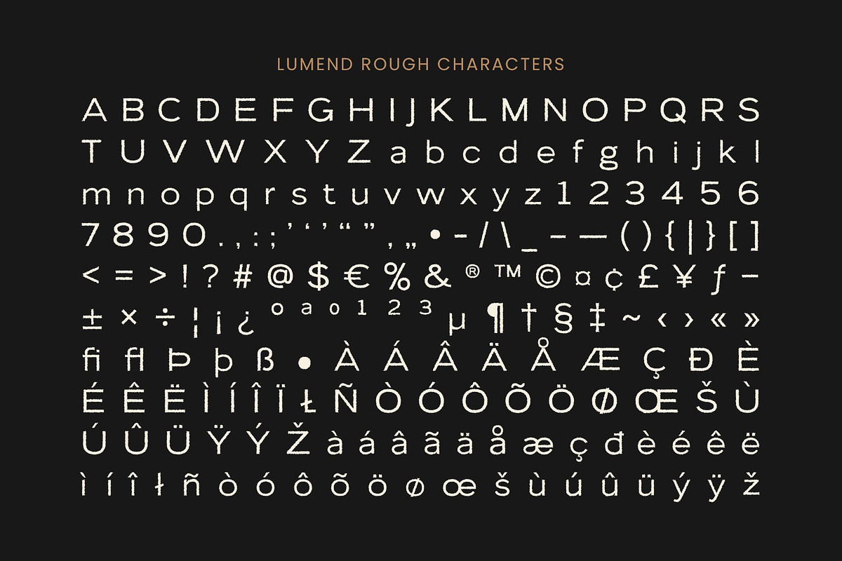 Lumend Rough, a Sans Serif Font by Craft Supply Co. (Photo 8 of 8)