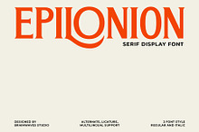 Epilonion - Serif Display Font