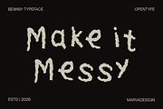 Bennsy - Messy Handwritten Font, a Handwritten Font by Marvadesign (Thumbnail 2 of 10)