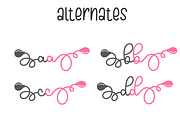 picky nice | Birthday Font, a Script Font by BearyType Studio (Thumbnail 4 of 7)