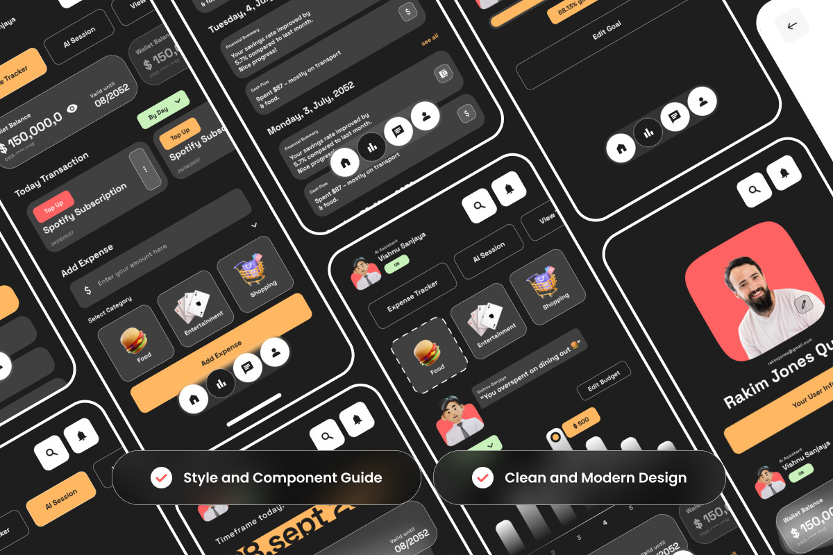 Aventi – AI Finance App Design, an App Template by productype1 (Photo 3 of 5)