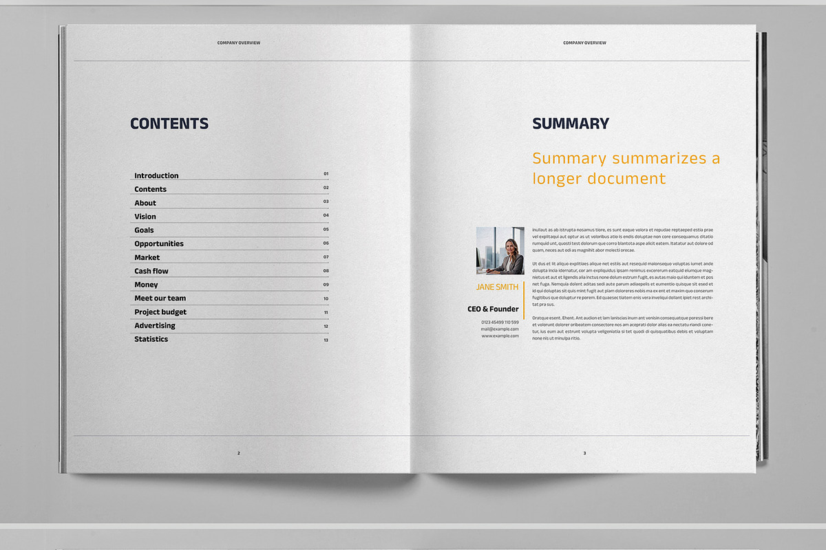 Company Overview Brochure Template, a Brochure Template by Boris Cupac (Photo 2 of 7)