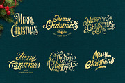 Merry Christmas watercolor set, a Poster Template by Anna's Lettering (Thumbnail 10 of 18)