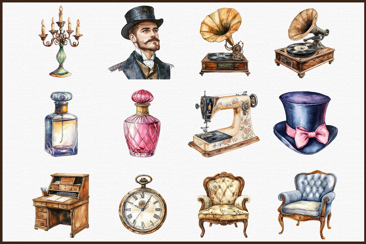 Vintage Clipart - Victorian Sketch S, an Illustration by Sublimation Artist (Photo 3 of 6)