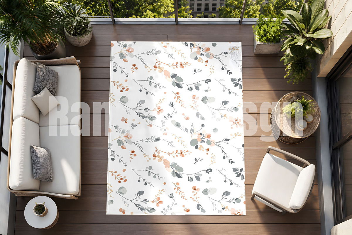 Outdoor balcony rug mockup, an Advertising Mockup by Rami's Mockups (Photo 2 of 3)