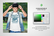 Man T-shirt Mockups, a Shirt Mockup by DESIGNAVO (Thumbnail 4 of 4)