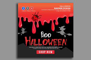 Halloween Banner Psd File, a Templates & Theme by Design Up