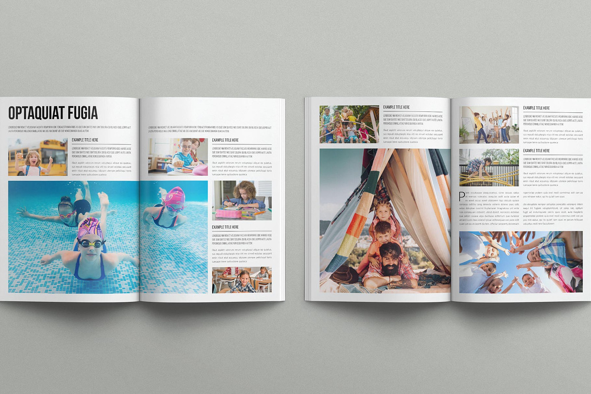 Kids Magazine Template, a Magazine Template by E-Type (Photo 3 of 7)