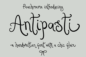 Antipasti // Quirky Script Font