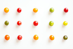 Colorful assortment of cherry tomato, a Photo by Pavel_design