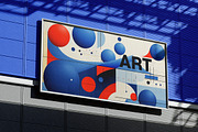 Blue shapes. 53 images, a Decorative Illustration by Handmadefont (Thumbnail 11 of 12)