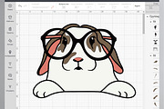 Bunny svg dxf png, rabbit clipart, an Animal Illustration by Bila Vorona (Thumbnail 3 of 6)