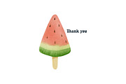 Watercolor Ice Cream Clipart., an Object Graphic by Kira Konoshenko (Thumbnail 7 of 7)