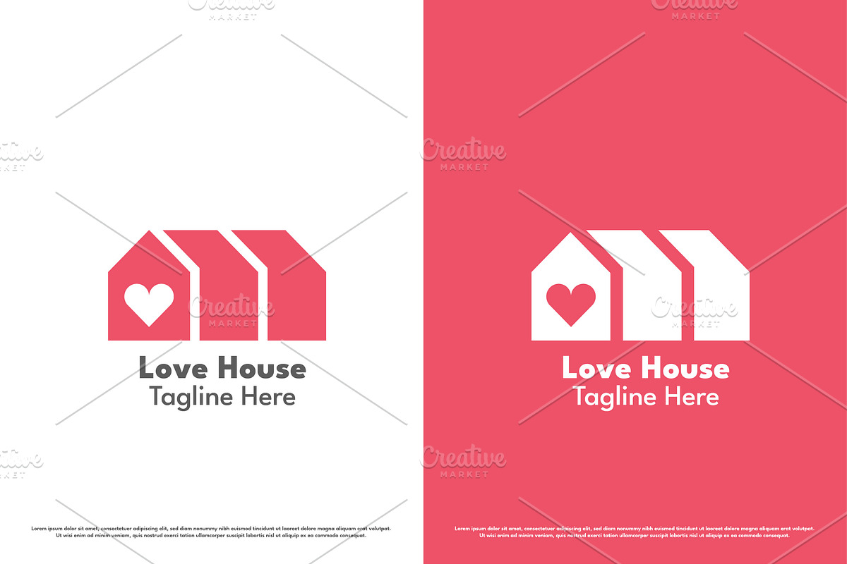 Love Home Logo Design Illustration, a Branding & Logo Template by Morvana Crew