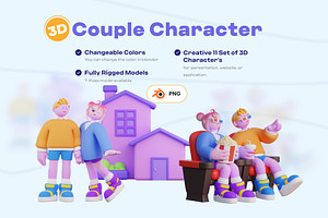 3D Couple Character