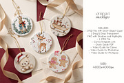 Ornament Mockup Set of 5, a Household Mockup by EmpaviMockups (Thumbnail 4 of 5)