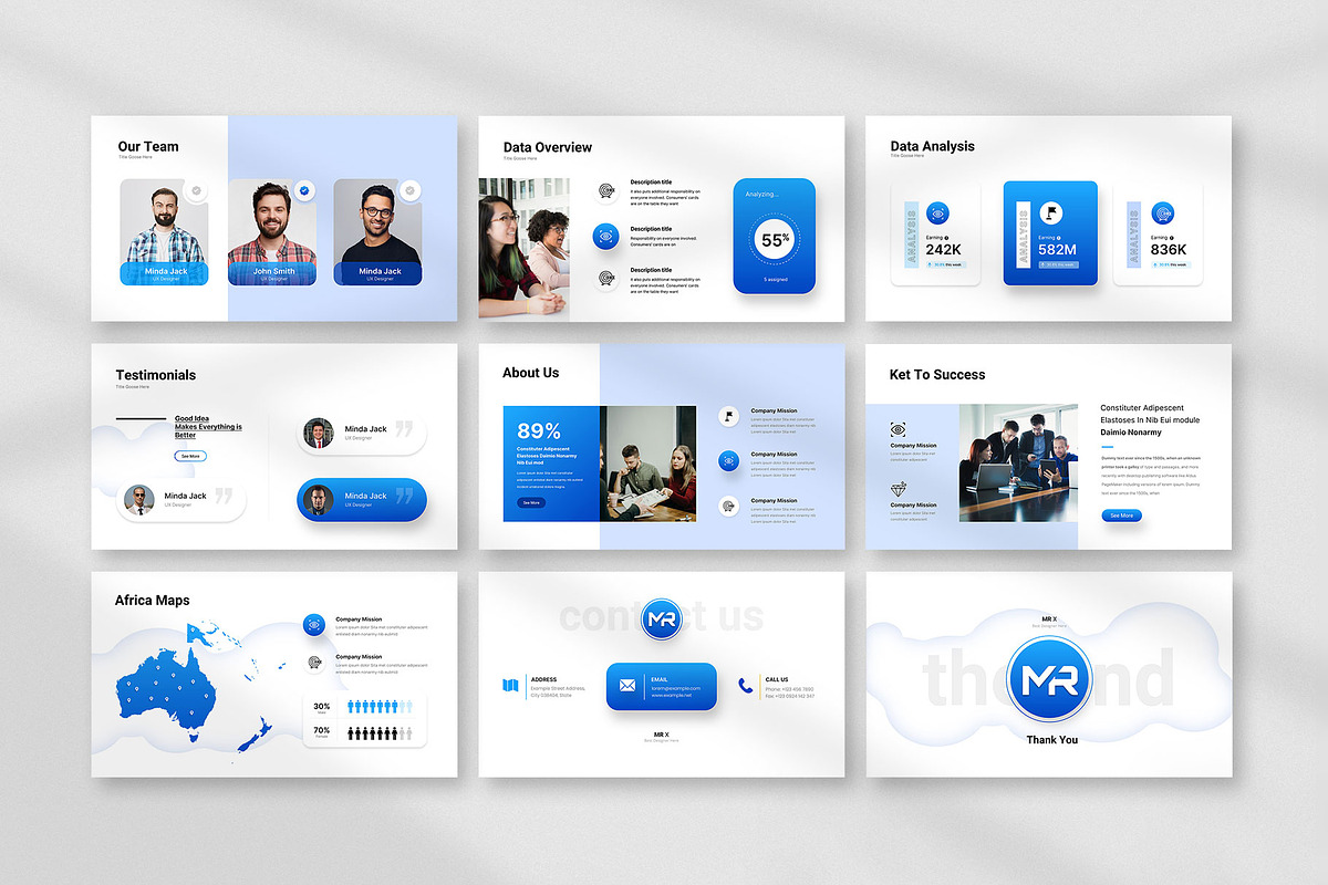 Multipurpose Business Presentation, a Presentation Template by KreateTribe (Photo 2 of 5)