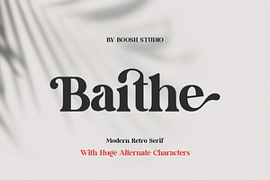 Baithe-Modern Retro Serif