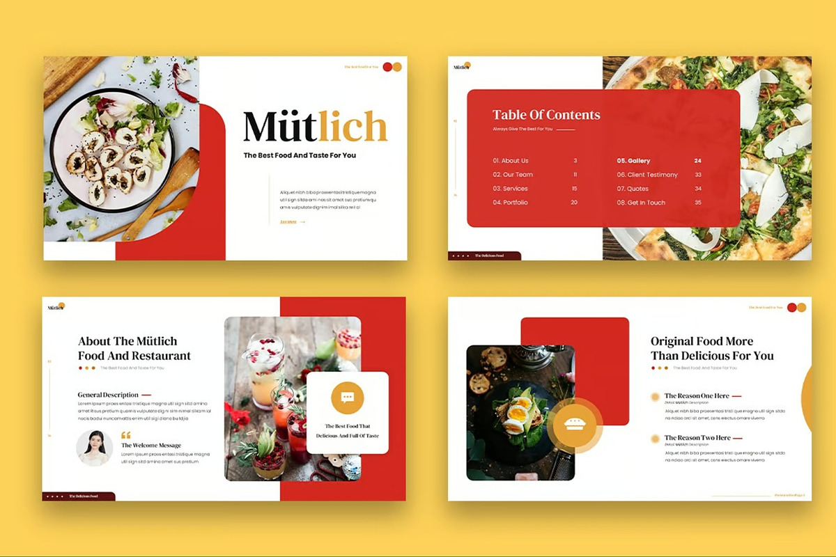 Mutlich - Food Powerpoint Templates, a Presentation Template by Fit-tee (Photo 5 of 6)