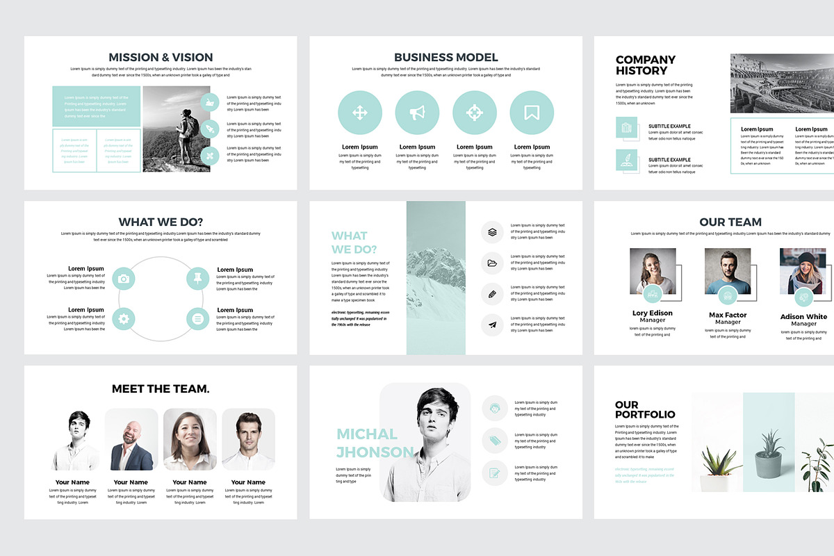 Company Pro Business PowerPoint, a Presentation Template by RsmBoutique2021 (Photo 4 of 5)