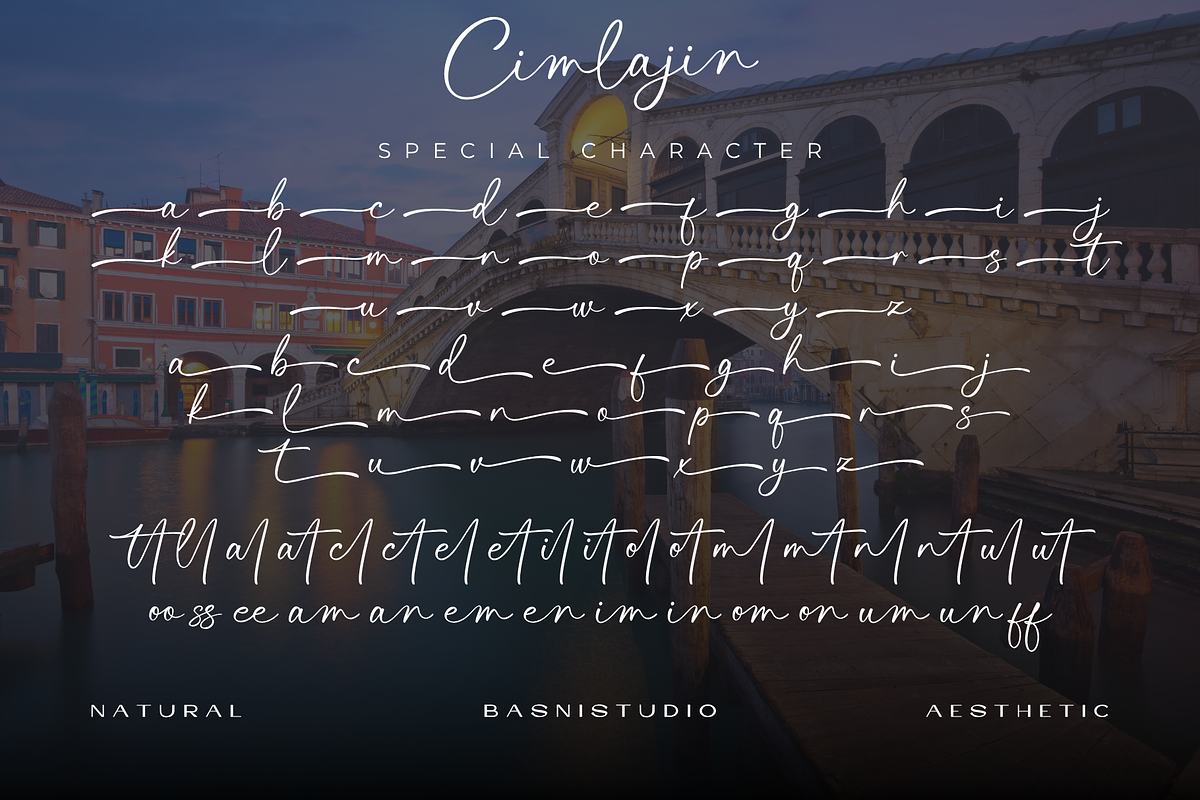 Cimlajin – Handwritten Font, a Handwritten Font by Basnistudio (Photo 11 of 12)