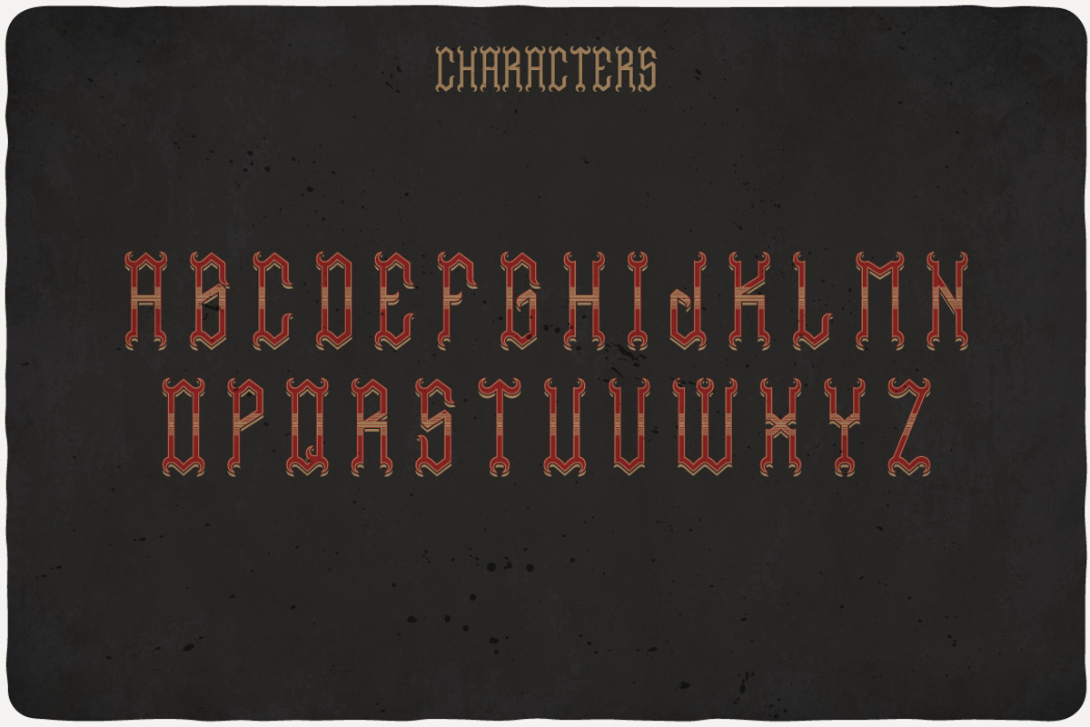 Red Devil Typeface preview 2
