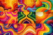 50 Groovy 1970s Backgrounds, a Decorative Illustration by Incomelion (Thumbnail 3 of 12)