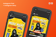 Music Flyer Set, a Flyer Template by SquidPixey (Thumbnail 2 of 5)