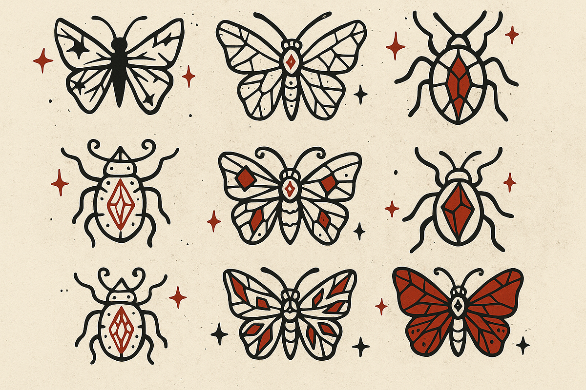 Crystalline Insects, an Animal Illustration by Curve Design (Photo 2 of 9)