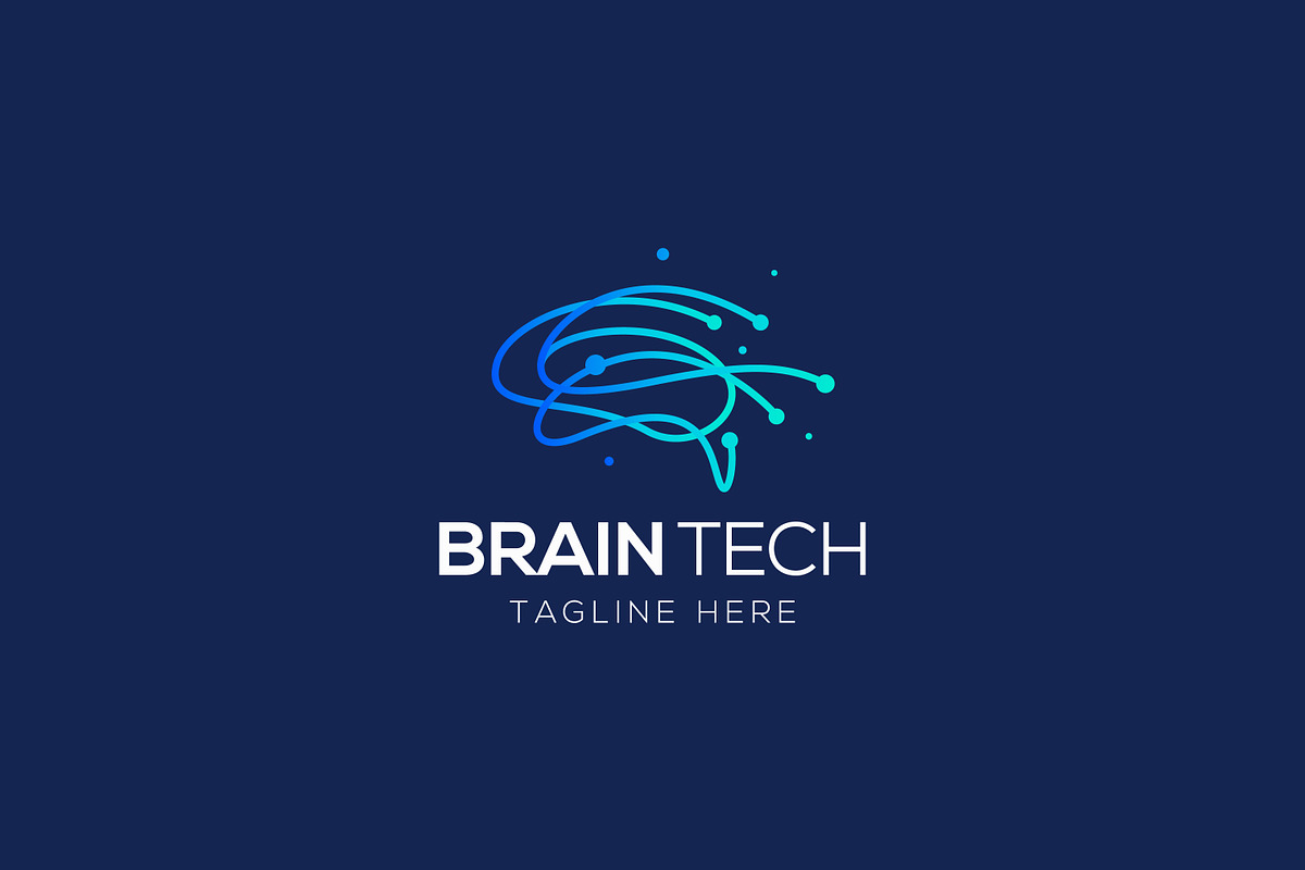 Neural Network Brain Technology Logo, a Branding & Logo Template by Signatoro (Photo 2 of 2)