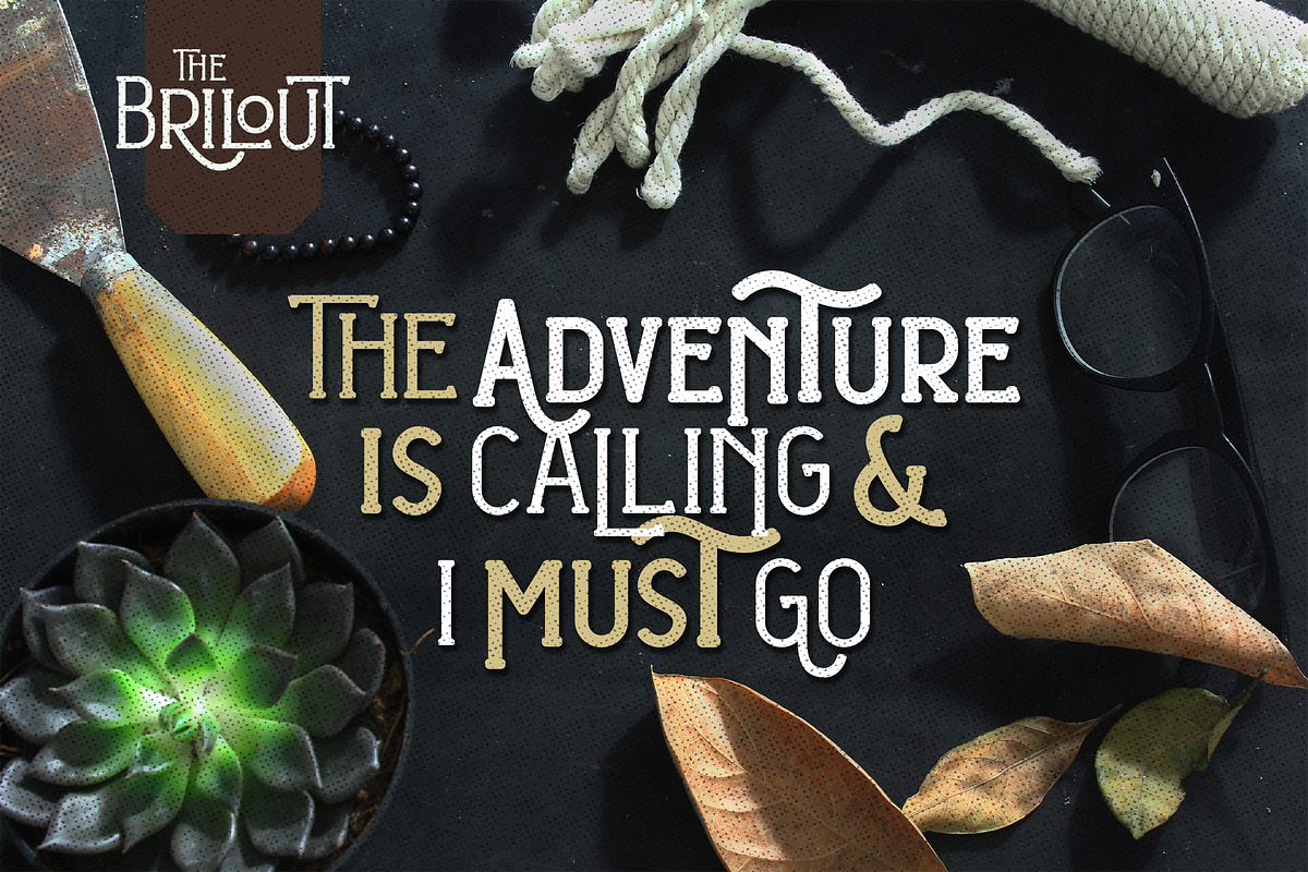 Brilout Display Font preview 2