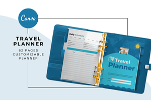 Editable Travel Planner For Canva