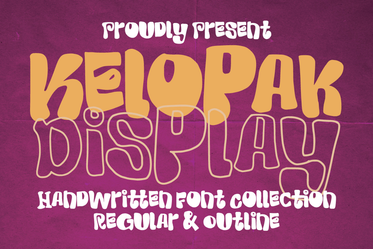 Kelopak Display - Bubbly Font, a Handwritten Font by tebaltipislab (Photo 1 of 10)