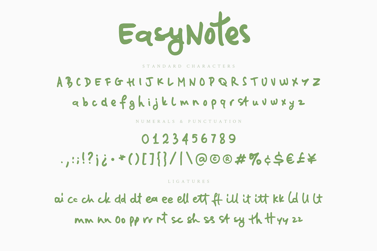 EasyNotes | Casual Handwritten Font, a Script Font by Ayca Atalay (Photo 8 of 11)
