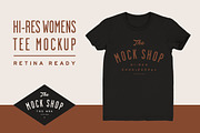 TMS Pro: Womens Tee Mockup, a Shirt Mockup by The Mock Shop (Thumbnail 1 of 3)
