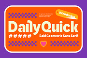 Daily Quick Bold Geometric Sans, a Sans Serif Font by timelesstype.co (Thumbnail 1 of 15)