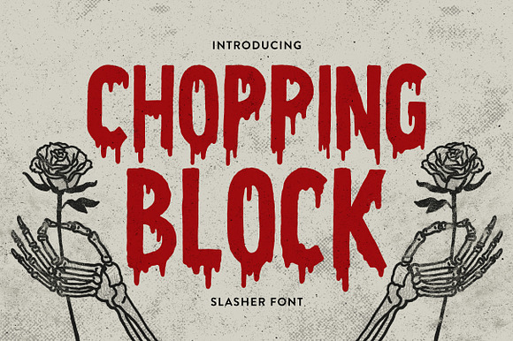Chopping Block Font preview 8