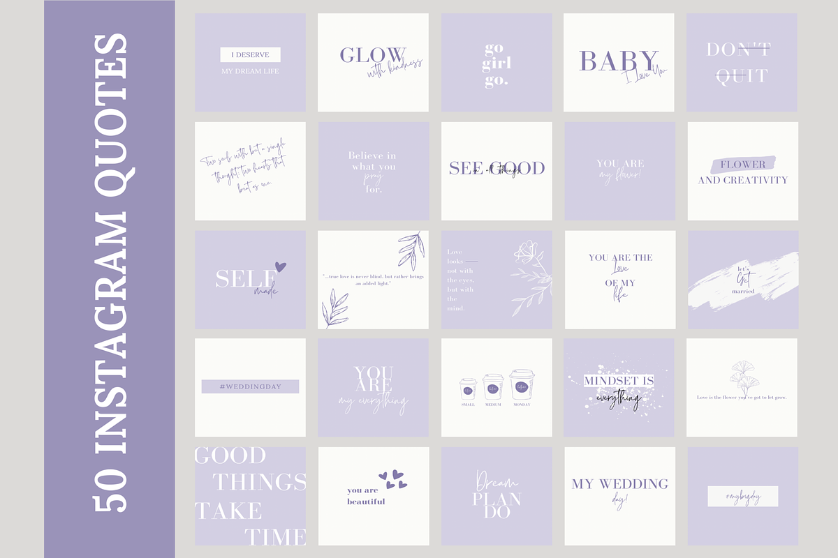 Purple Wedding/Florist Instagram, a Social Media Template by LushBury (Photo 4 of 9)