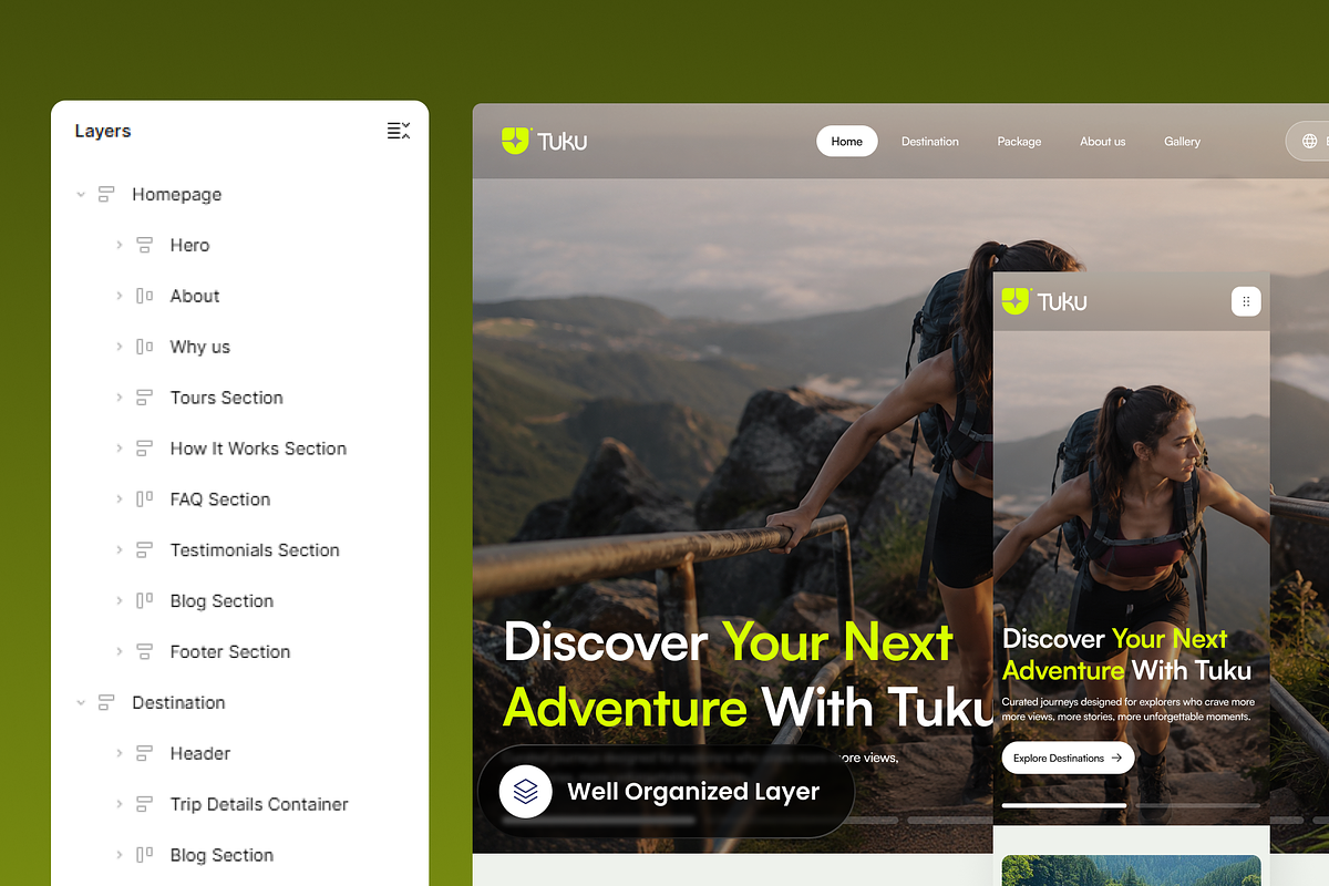 Tuku - Travel Agency Website, a Landing Page Template by SLAB! Design (Photo 2 of 5)