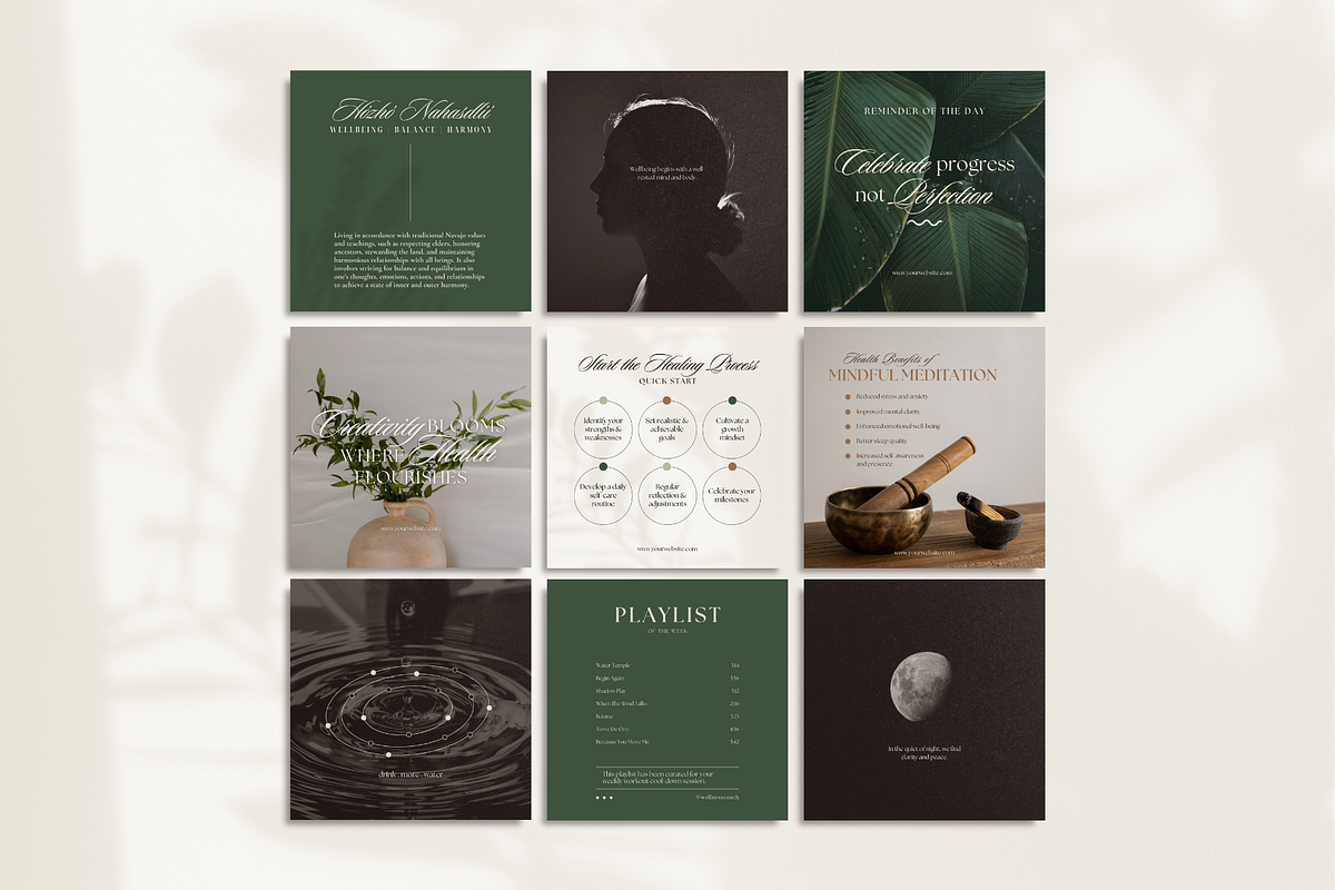 The Wellness Coach Template Bundle, a Social Media Template by The Flossy Finch (Photo 3 of 28)