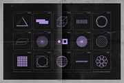 150 Retro-Futuristic Textured Shapes, an Object Graphic by Samolevsky (Thumbnail 7 of 17)