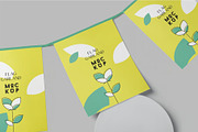 Garland Flag Mockups, an Advertising Mockup by megostudi0 (Thumbnail 7 of 7)