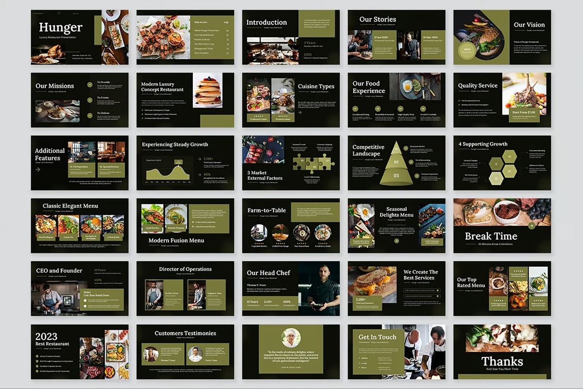Luxury Restaurant Powerpoint, a Presentation Template by Fit-tee (Photo 10 of 10)