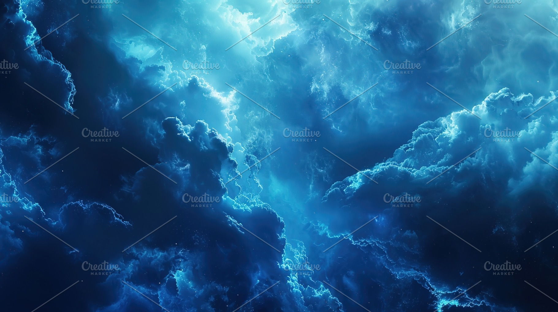 Dramatic Blue Cloudscape, a Nature Photo by Ales Munt