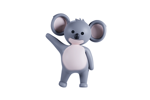 3D Pack Cute Animal Koala