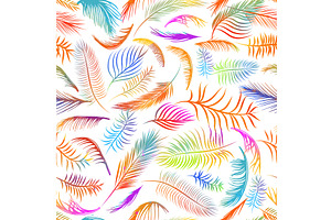 Tropical palm leaves, jungle leaves, an Illustration by Nenahliadava Design