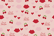 Cherry, Daisy, Lips, Seamless 10 pk, a Pattern Graphic by Amy Lynn Grover (Thumbnail 4 of 10)