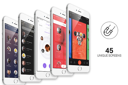 Magnet - 45 unique IOS screens